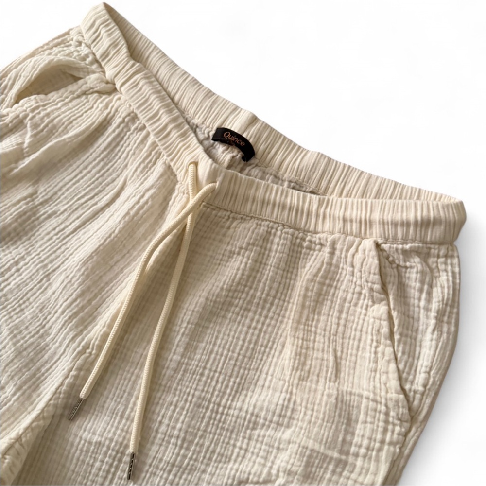 Quince Cream Textured Pants - Picture 3 of 5